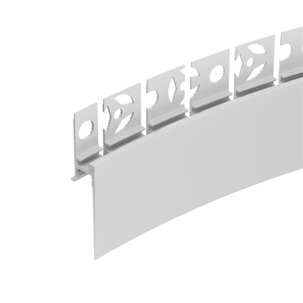 Профиль PLINTUS-FANTOM-BENT-H35-SIDE-2000 WHITE (Arlight, Алюминий)