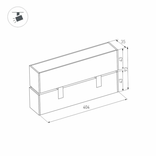 Светильник MAG-FLAT-FOLD-45-S405-12W Warm3000 (BK, 100 deg, 24V) (Arlight, IP20 Металл, 3 года)