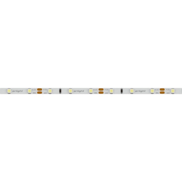 Светодиодная лента RT-A60-5mm 12V Cool 15K (4.8 W/m, IP20, 2835, 5m) (Arlight, 4.8 Вт/м, IP20)