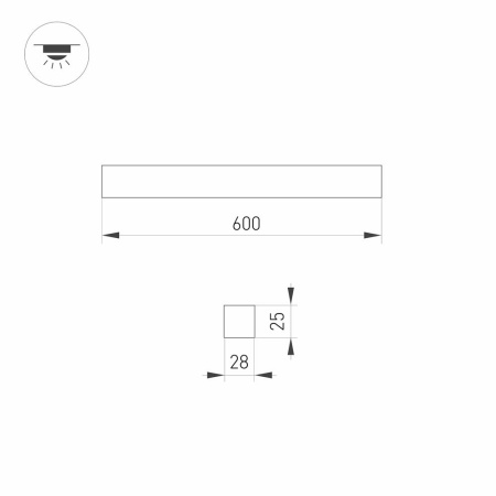 Светильник SNAP-STARLINE-FLAT-S600-13W Day4000 (WH, 120 deg, 48V) (Arlight, IP40 Металл, 3 года)