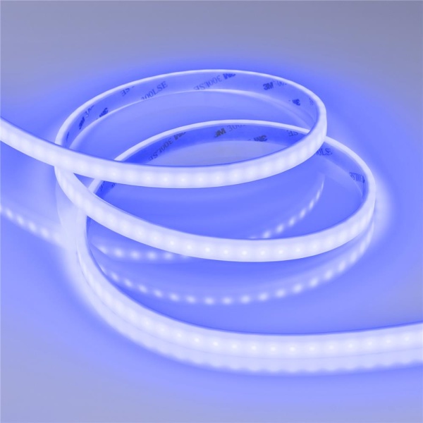 Светодиодная лента герметичная RTW-PSW-A120-10mm 24V Blue (9.6 W/m, IP67, 2835, 5m) (Arlight, 5 лет)