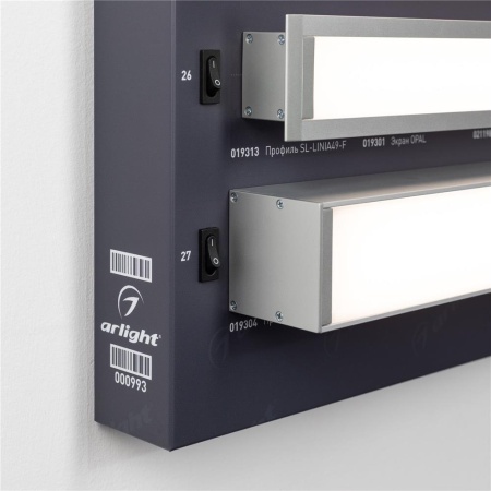 Стенд Светодиодные Ленты RT-LUX-1100x600mm (DB 3мм, пленка, лого) (Arlight, -)
