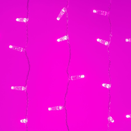 Светодиодная гирлянда ARD-CURTAIN-CLASSIC-2000x3000-CLEAR-760LED Pink (230V, 60W) (Ardecoled, IP65)
