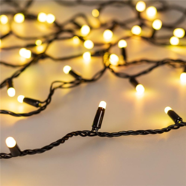 Светодиодная гирлянда ARD-STRING-CLASSIC-20000-BLACK-200LED-MILK-SYNC RGB (230V, 13W) (Ardecoled, IP65)