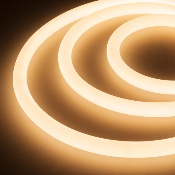 Герметичная лента MOONLIGHT-5000S-ROUND-2835-336-24V Warm (18х18mm, 16W, IP65) (Arlight, Вывод кабеля прямой)