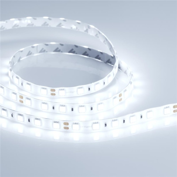 Светодиодная лента RTW 2-5000SE 24V Cool 2x (5060, 300 LED, LUX) (Arlight, 14.4 Вт/м, IP65)