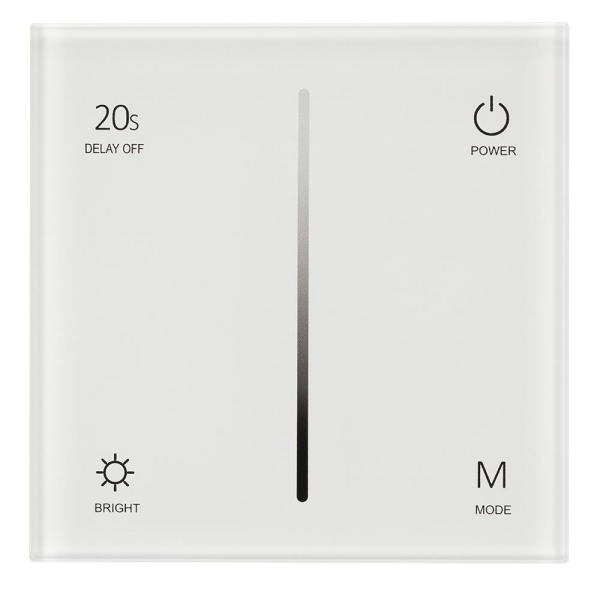 Панель SMART-P35-DIM-IN White (230V, 0-10V, Sens, 2.4G) (Arlight, IP20 Пластик, 5 лет)