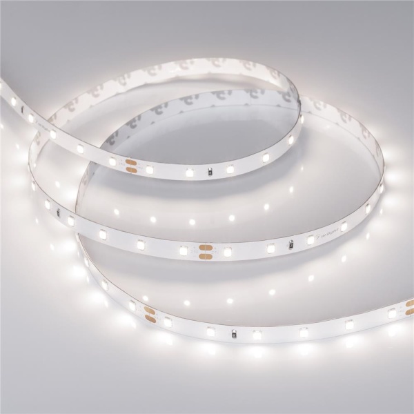 Светодиодная лента RT-A60-8mm 24V Day4000 (4.8 W/m, IP20, 2835, 5m) (Arlight, Открытый)