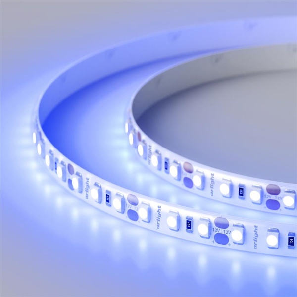 Светодиодная лента RTW 2-5000SE 12V Blue 2x (3528, 600 LED,LUX) (Arlight, 9.6 Вт/м, IP65)