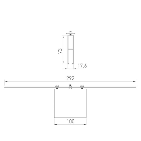 Коннектор прямой ALT-LINEAIR-FLAT-CON-I-2094 (ANOD) (Arlight, IP20 Металл, 3 года)