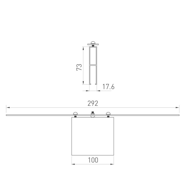 Коннектор прямой ALT-LINEAIR-FLAT-CON-I-2094 (ANOD) (Arlight, IP20 Металл, 3 года)