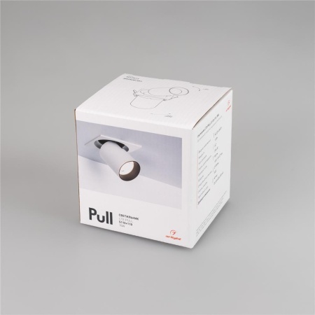Светильник LTD-PULL-S110x110-10W Day4000 (WH, 24 deg, 230V) (Arlight, IP20 Металл, 5 лет)