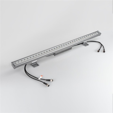 Светодиодный прожектор AR-LINE-1000L-36W-24V RGB (Grey, 30 deg, DMX512) (Arlight, Закрытый)