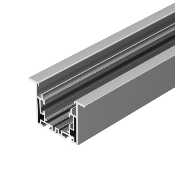 Профиль с экраном S2-LINIA55-F-2500 ANOD+OPAL (Arlight, Алюминий)