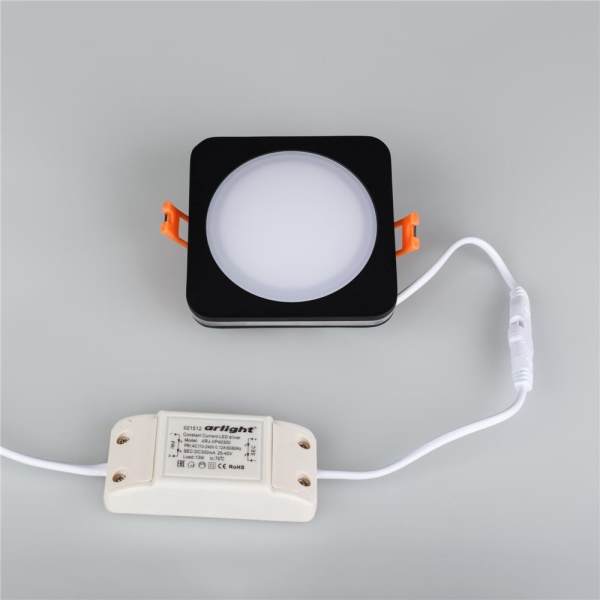 Светодиодная панель LTD-96x96SOL-BK-10W Day White (Arlight, IP44 Пластик, 3 года)