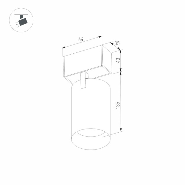 Светильник MAG-SPOT-45-R85-12W Day4000 (BK, 36 deg, 24V) (Arlight, IP20 Металл, 3 года)