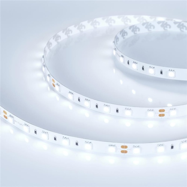Светодиодная лента RT 2-5000 24V Cool 8K 2x (5060, 300 LED, LUX) (Arlight, 14.4 Вт/м, IP20)