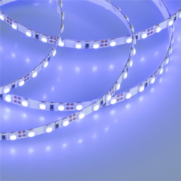 Светодиодная лента RT 2-5000 12V Blue 5mm 2x (3528, 600 LED, LUX) (Arlight, 9.6 Вт/м, IP20)