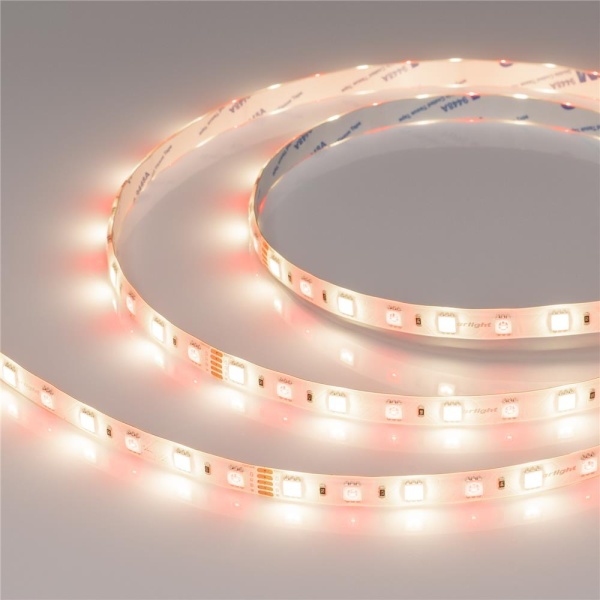 Светодиодная лента RTW-SE-B60-10mm 24V RGBW-Day (14.4 W/m, IP65, 5060, 5m) (Arlight, Открытый)
