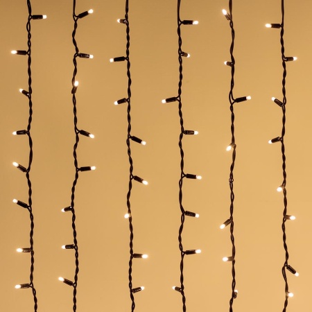Светодиодная гирлянда ARD-CURTAIN-PRO-2000x3000-BLACK-760LED-STD WARM (230V, 70W) (Ardecoled, IP65)