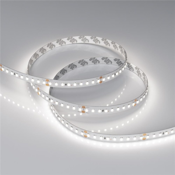 Светодиодная лента RT-A144-10mm 24V White6000 (7.7 W/m, IP20, 2835, 5m) (Arlight, высок.эфф.200 лм/Вт)