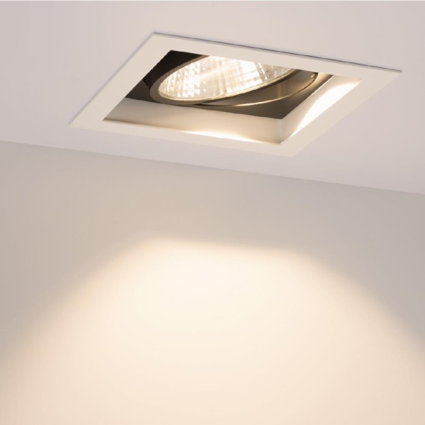Светильник CL-KARDAN-S152x152-25W Warm3000 (WH-BK, 30 deg) (Arlight, IP20 Металл, 3 года)