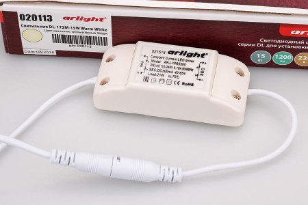 Светильник DL-172M-15W Warm White (Arlight, IP40 Металл, 3 года)