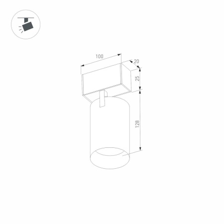 Светильник MAG-SPOT-25-R120-12W Day4000 (BK, 30 deg, 24V) (Arlight, IP20 Металл, 3 года)