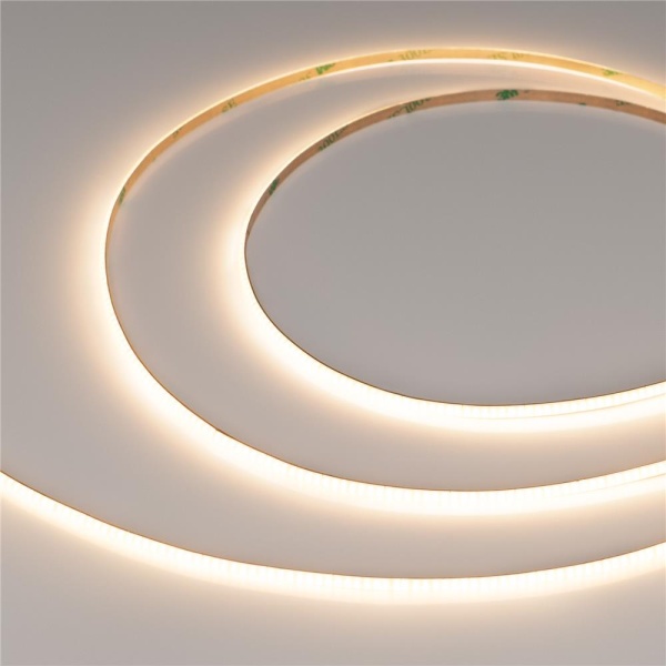 Светодиодная лента COB-X420-4mm 24V Warm3000 (10 W/m, IP20, CSP, 5m) (Arlight, узкая)