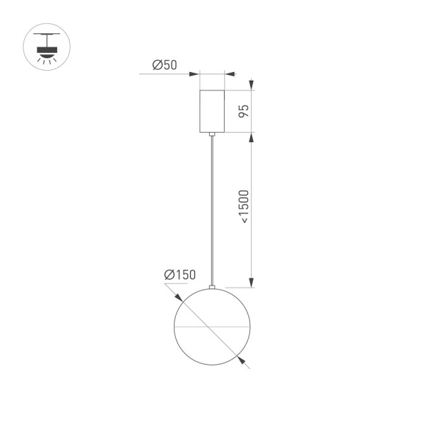 Светильник SP-EMISFERO-R150-11W Day4000 (WH, 170 deg, 230V) (Arlight, IP20 Металл, 3 года)