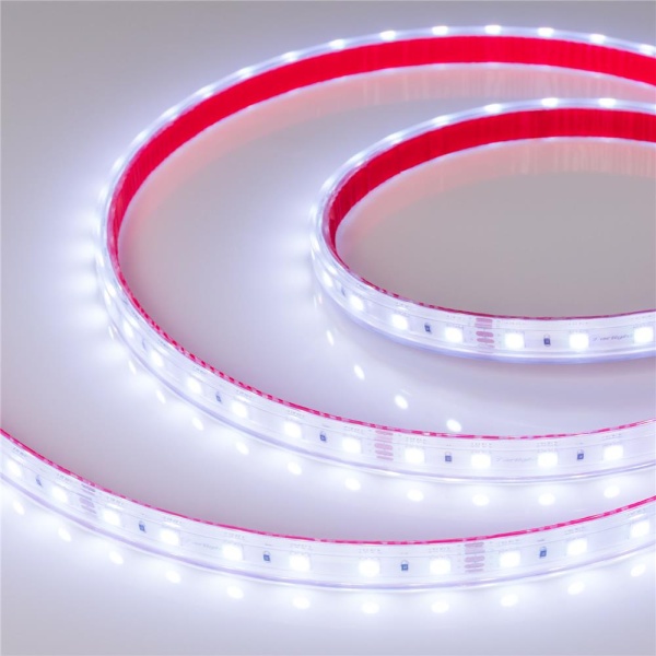 Светодиодная лента герметичная RTW-PS-B60-12mm 24V RGB (14.4 W/m, IP67, 5060, 50m) (Arlight, 14.4 Вт/м, IP67)