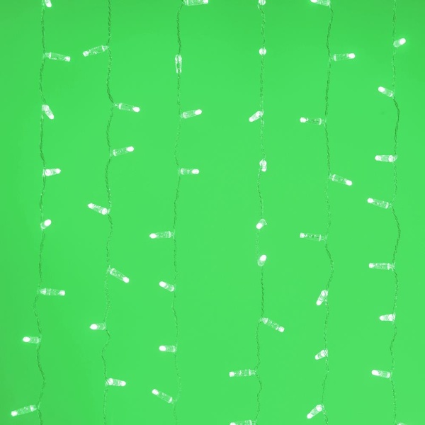 Светодиодная гирлянда ARD-CURTAIN-CLASSIC-2000x3000-CLEAR-760LED Green (230V, 60W) (Ardecoled, IP65)