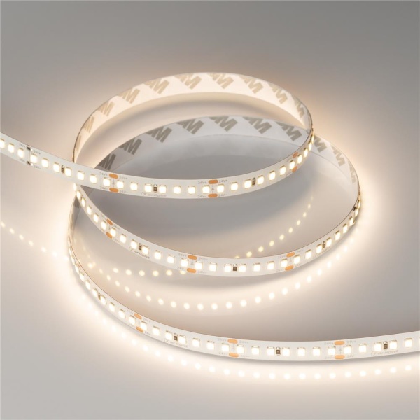 Светодиодная лента RT-A168-10mm 24V Warm3500 (17 W/m, IP20, 2835, 5m) (Arlight, Открытый)