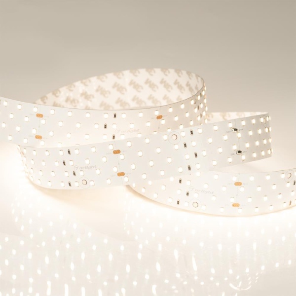 Светодиодная лента RT 2-2500 24V Warm3000 4x2 (2835, 700 LED, CRI98) (Arlight, 30 Вт/м, IP20)