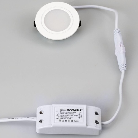 Светодиодный светильник LTM-R60WH-Frost 3W White 110deg (Arlight, IP40 Металл, 3 года)