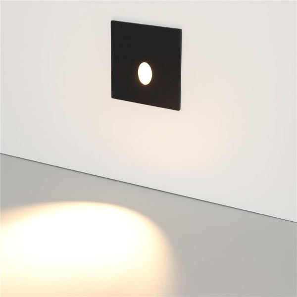 Светильник LT-GAP-S70x70-3W Warm3000 (BK, 30deg, 230V) (Arlight, IP65 Металл, 3 года)