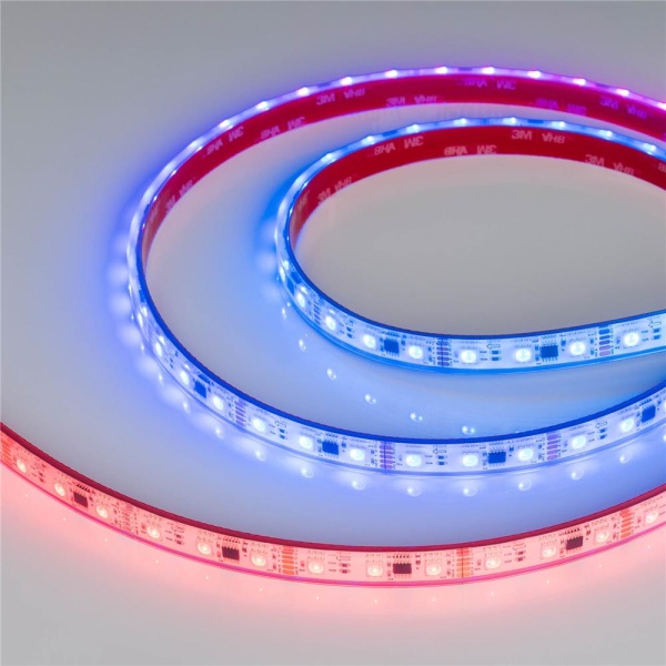 Светодиодная лента герметичная DMX-PS-B60-12mm 12V RGB-PX3 (14 W/m, IP67, 5060, 5m) (Arlight, -)