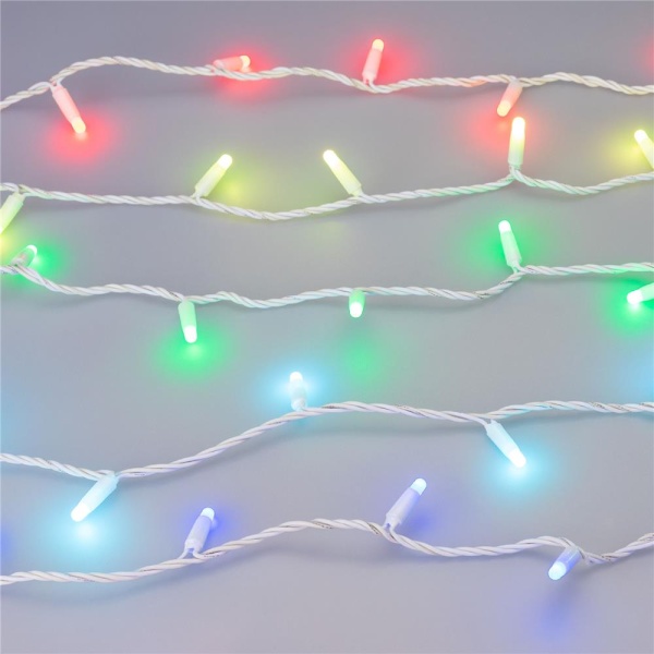 Светодиодная гирлянда ARD-STRING-CLASSIC-10000-WHITE-100LED-MILK-LIVE RGB-DMX (24V, 10W) (Ardecoled, IP65)