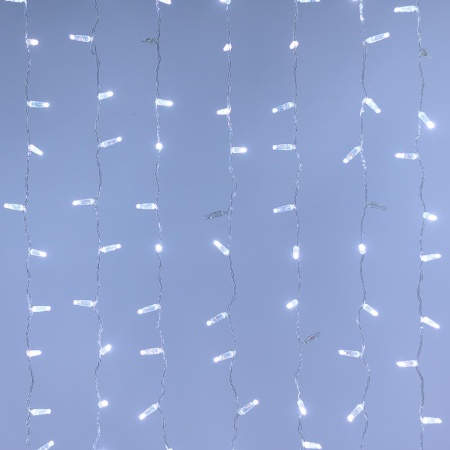 Светодиодная гирлянда ARD-CURTAIN-CLASSIC-2000x1500-CLEAR-360LED-BLINK White (230V, 60W) (Ardecoled, IP65)