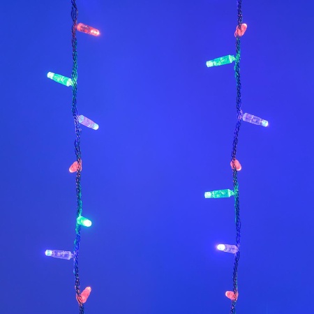 Светодиодная гирлянда ARD-CURTAIN-CLASSIC-2000x2500-CLEAR-405LED RGB (230V, 81W) (Ardecoled, IP65)