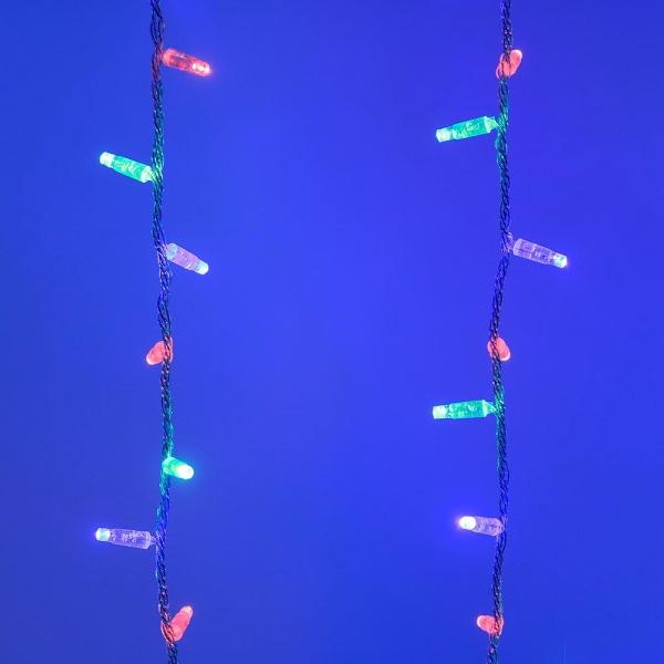 Светодиодная гирлянда ARD-CURTAIN-CLASSIC-2000x2500-CLEAR-405LED RGB (230V, 81W) (Ardecoled, IP65)