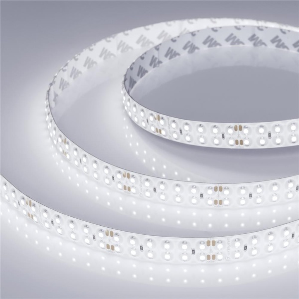 Светодиодная лента RTW 2-5000SE 24V White 2x2 (3528, 1200 LED, LUX) (Arlight, 19.2 Вт/м, IP65)