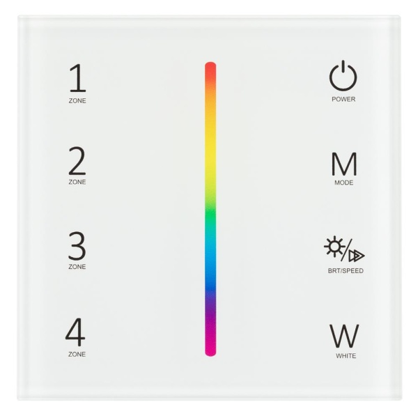 Панель Sens SMART-P45-RGBW White (230V, 4 зоны, 2.4G) (Arlight, IP20 Пластик, 5 лет)