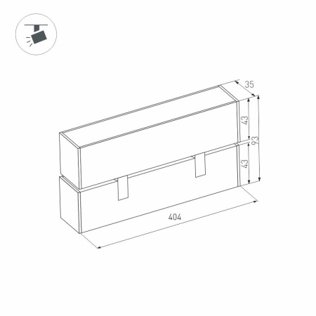 Светильник MAG-FLAT-FOLD-45-S405-12W Day4000 (WH, 100 deg, 24V) (Arlight, IP20 Металл, 3 года)