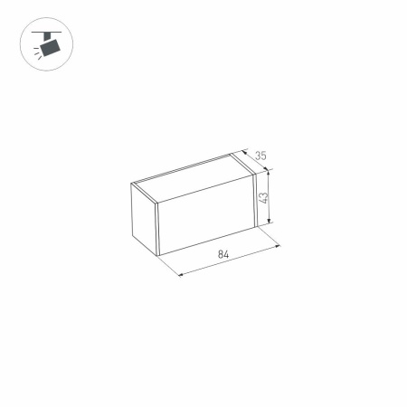 Светильник MAG-LASER-45-L84-3W Warm3000 (BK, 15 deg, 24V) (Arlight, IP20 Металл, 3 года)