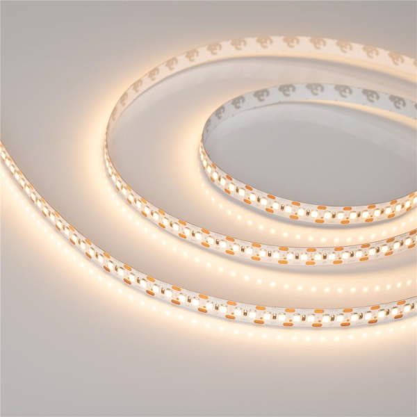 Светодиодная лента RT-A168-10mm 24V Warm2700-CX2 (17.3 W/m, IP20, 2835, 5m) (Arlight, 17 Вт/м, IP20)
