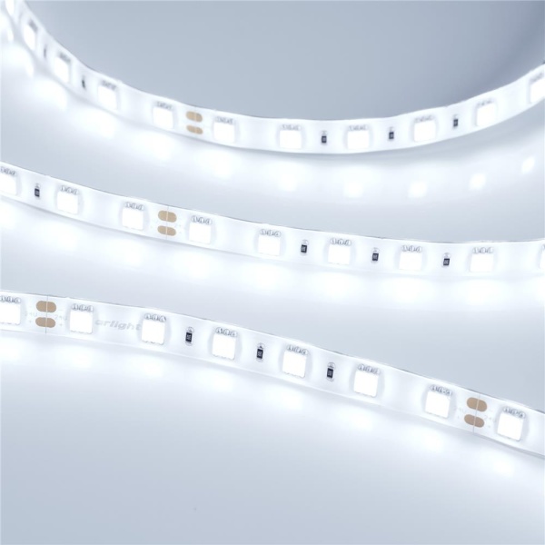 Светодиодная лента RTW 2-5000SE 24V Cool 2x (5060, 300 LED, LUX) (Arlight, 14.4 Вт/м, IP65)