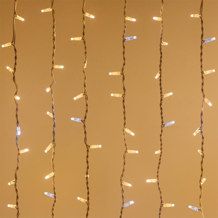 Светодиодная гирлянда ARD-CURTAIN-PRO-2000x3000-WHITE-760LED-FLASH WARM/WHITE (230V, 70W) (Ardecoled, IP65)