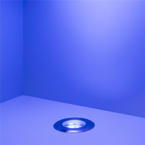 Светильник ART-GROUND-COLOR-TURN-R115-9W RGB (SL, 25 deg, 24V) (Arlight, IP67 Металл, 3 года)