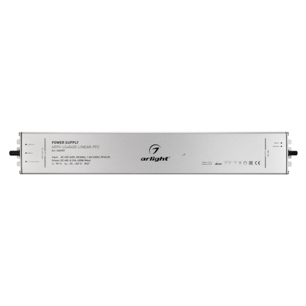 Блок питания ARPV-LG48400-LINEAR-PFC (48V, 8.33A, 400W) (Arlight, IP67 Металл, 5 лет)